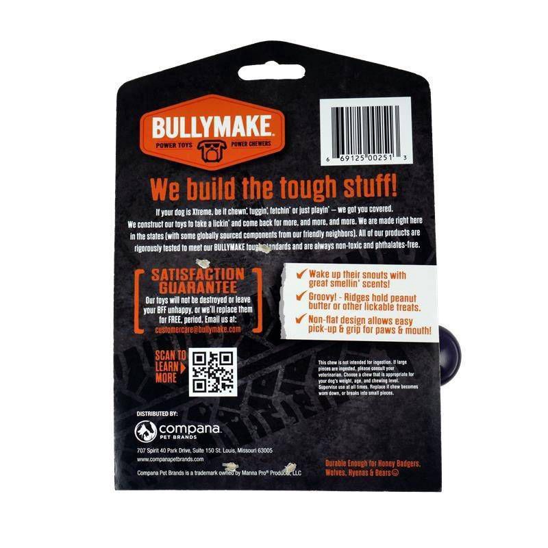 slide 2 of 3, Bullymake Tough Chew Grapes and Beef Flavor Dog Food Shaped Toy, 1 ct