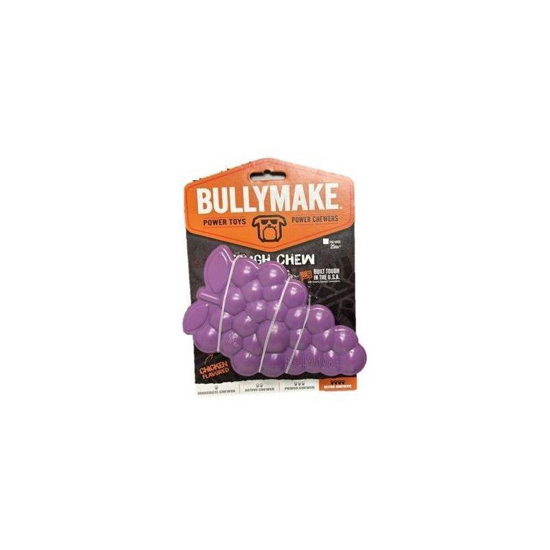 slide 1 of 3, Bullymake Tough Chew Grapes and Beef Flavor Dog Food Shaped Toy, 1 ct