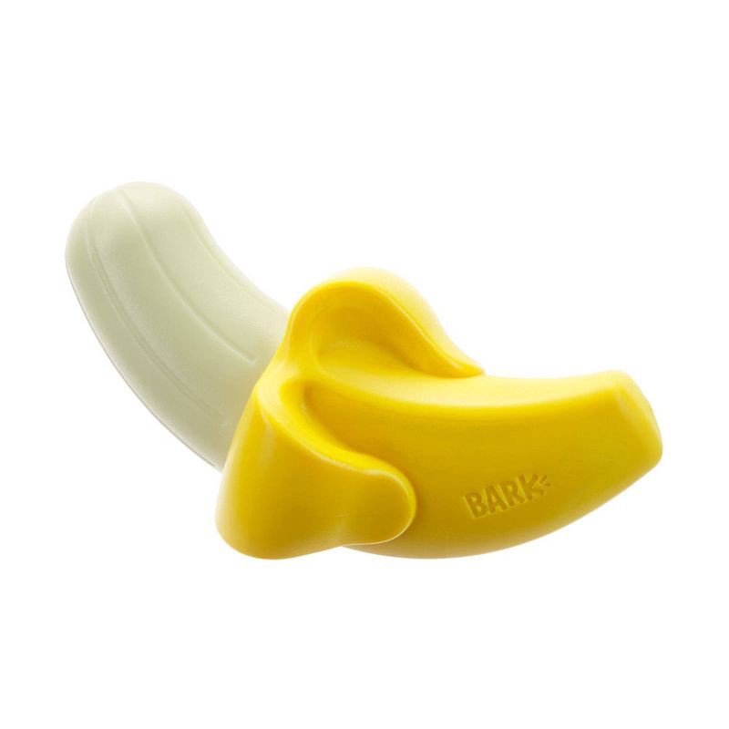 slide 2 of 6, BARK Ba-gnaw-na Super Chewer Dog Food Shaped Toy, 1 ct