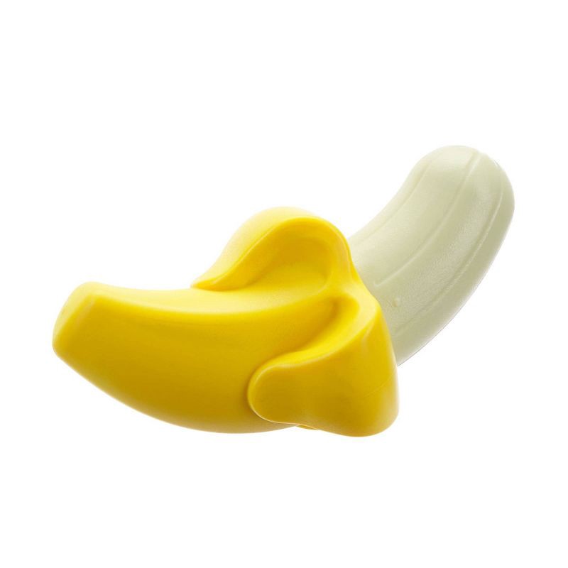 slide 1 of 6, BARK Ba-gnaw-na Super Chewer Dog Food Shaped Toy, 1 ct