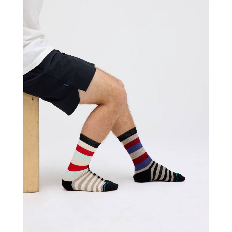 slide 5 of 5, STANCE Men's Stack Em High Crew Socks - 6-12, 1 ct