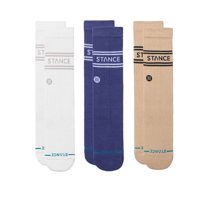 slide 2 of 11, STANCE Men's Vital 3 Pk Crew Socks - 6-12, 3 ct