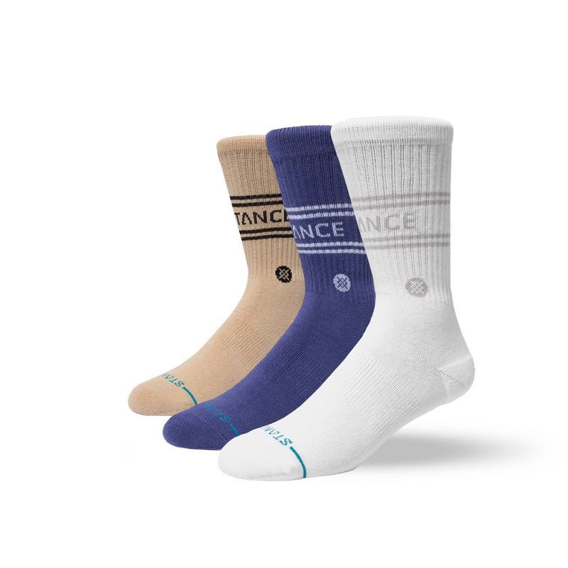 slide 1 of 11, STANCE Men's Vital 3 Pk Crew Socks - 6-12, 3 ct