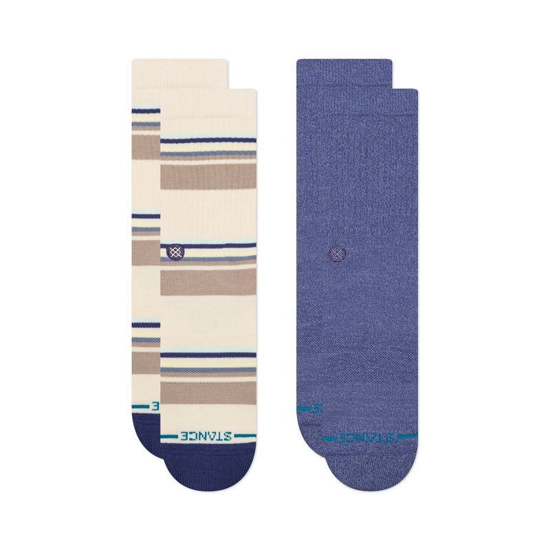 slide 2 of 8, STANCE Men's Simpler Times 2 Pk Crew Socks - 6-12, 2 ct