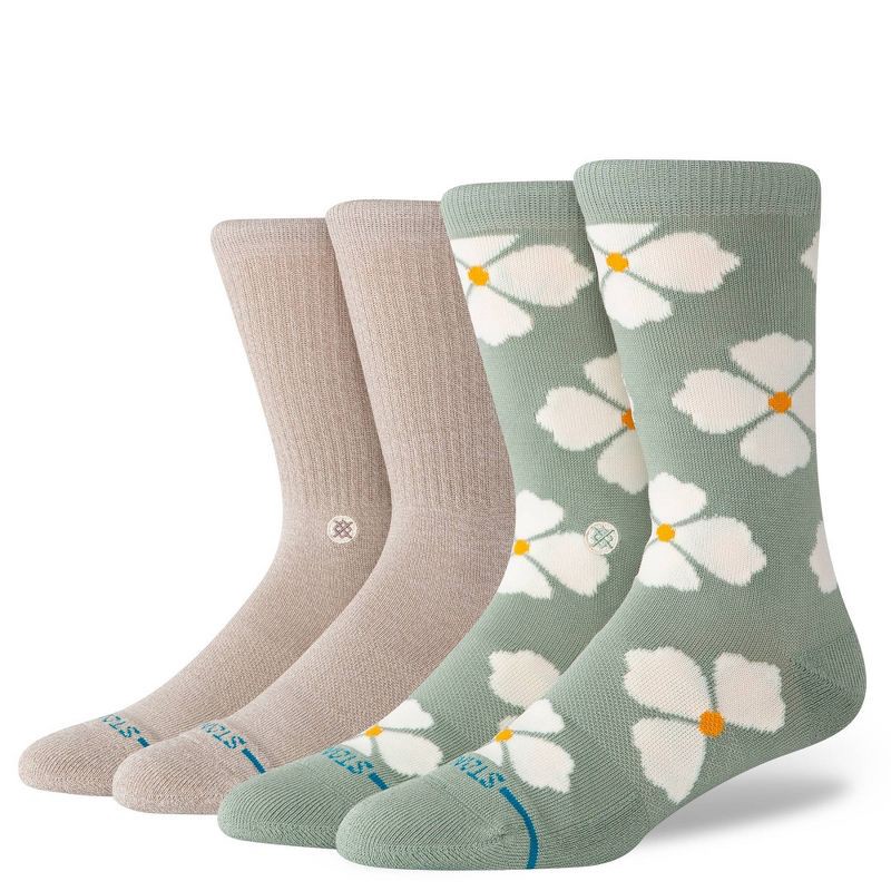 slide 1 of 8, STANCE Men's Tiled 2 Pk Crew Socks - 6-12, 2 ct