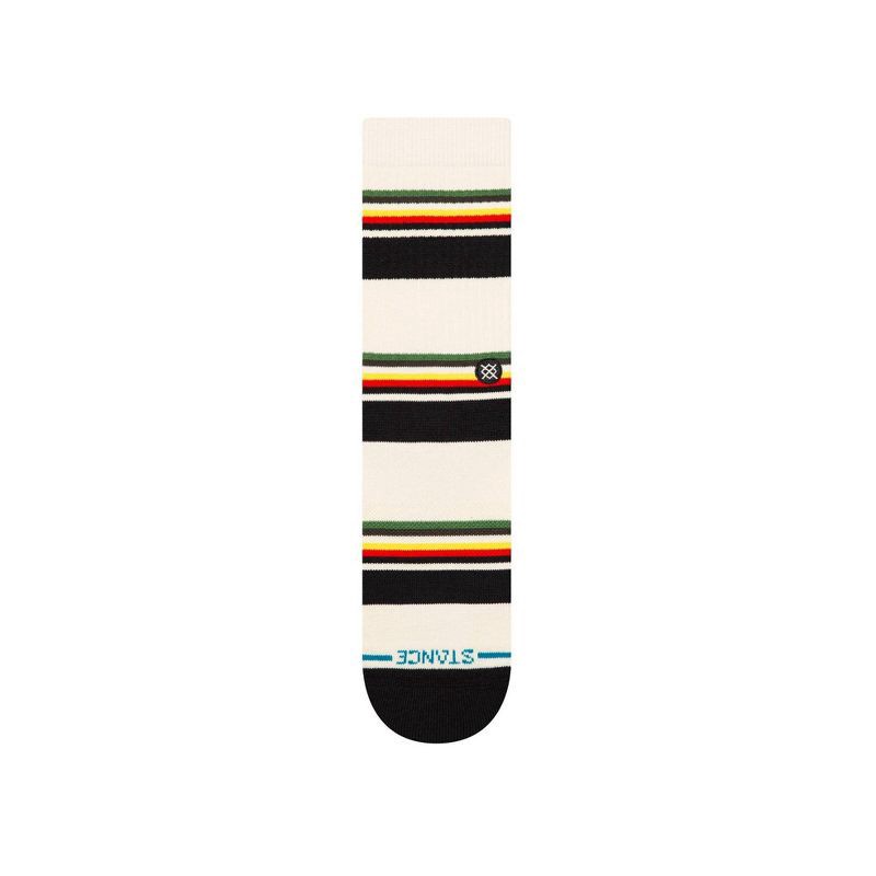 slide 3 of 5, STANCE Men's Ire Nation Striped Canvas Crew Socks - 6-12, 1 ct