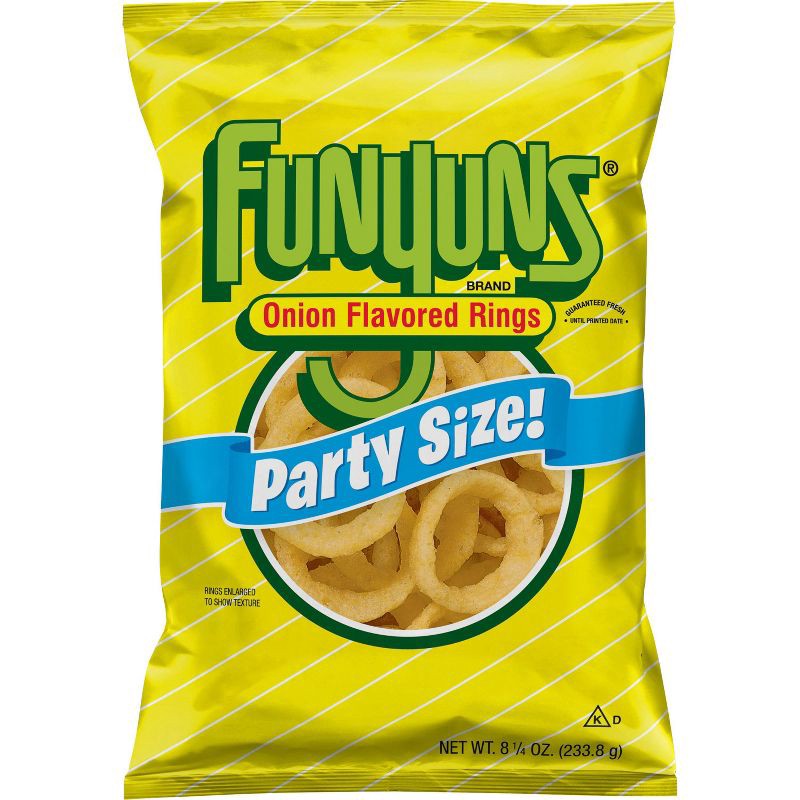 slide 1 of 5, Funyuns Onion Flavored Rings Regular Party Size Chips - 8.25oz, 8.25 oz