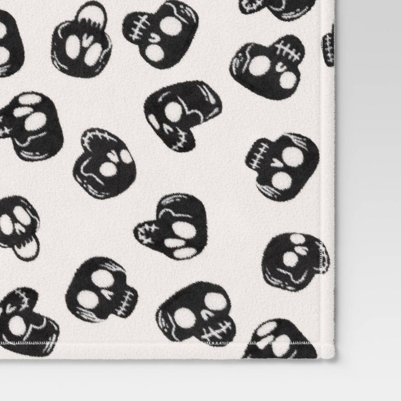 slide 4 of 5, Skulls Plush Throw Blanket - Hyde and EEK! Boutique™, 1 ct
