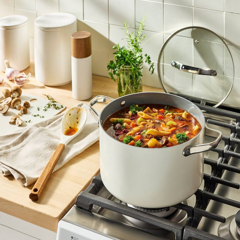 slide 2 of 3, Acacia Wood/Silicone Spoon Cream - Figmint™, 1 ct