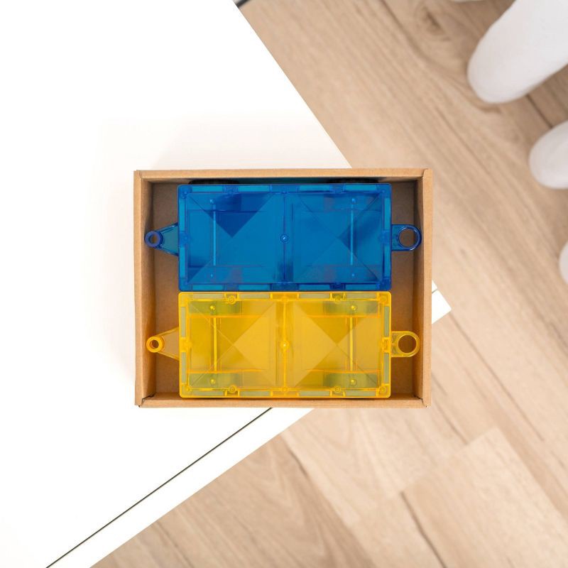 slide 5 of 7, CONNETIX Magnetic Tiles Bright Car Pack Building Blocks 2pc, 2 ct