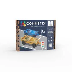 CONNETIX Magnetic Tiles Bright Car Pack Building Blocks 2pc