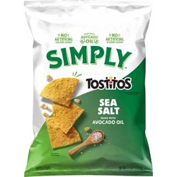 Simply Tostitos Tortilla Chips Sea Salt and Avocado Oil - 7.5oz