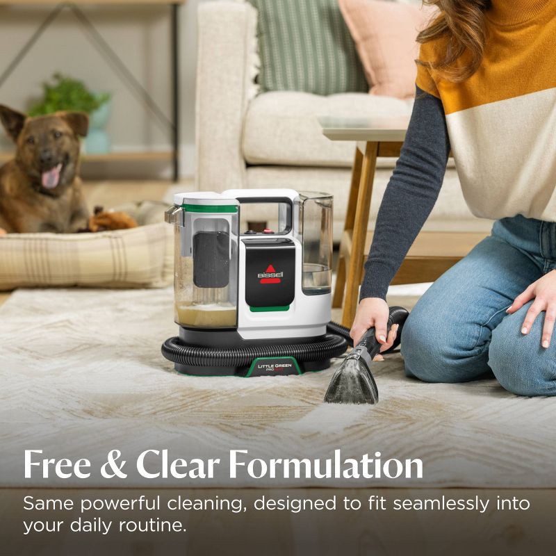 slide 3 of 8, BISSELL Little Green Pet Oxy Free and Clear for Portable Carpet Cleaners - 32oz, 32 oz