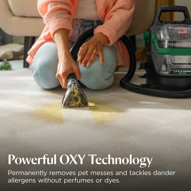 slide 4 of 8, BISSELL Little Green Pet Oxy Free and Clear for Portable Carpet Cleaners - 32oz, 32 oz