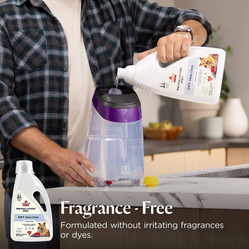slide 6 of 10, BISSELL Free & Clear New Family Oxy Mess Rescue Upright Deep Cleaning Formula - 60oz, 60 oz