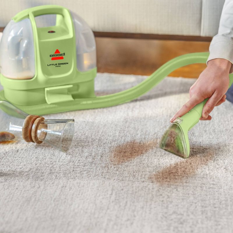 slide 2 of 9, BISSELL Little Green Mini Corded Portable Carpet Cleaner 4064T 12' 4" Cleaning Path Green, 1 ct