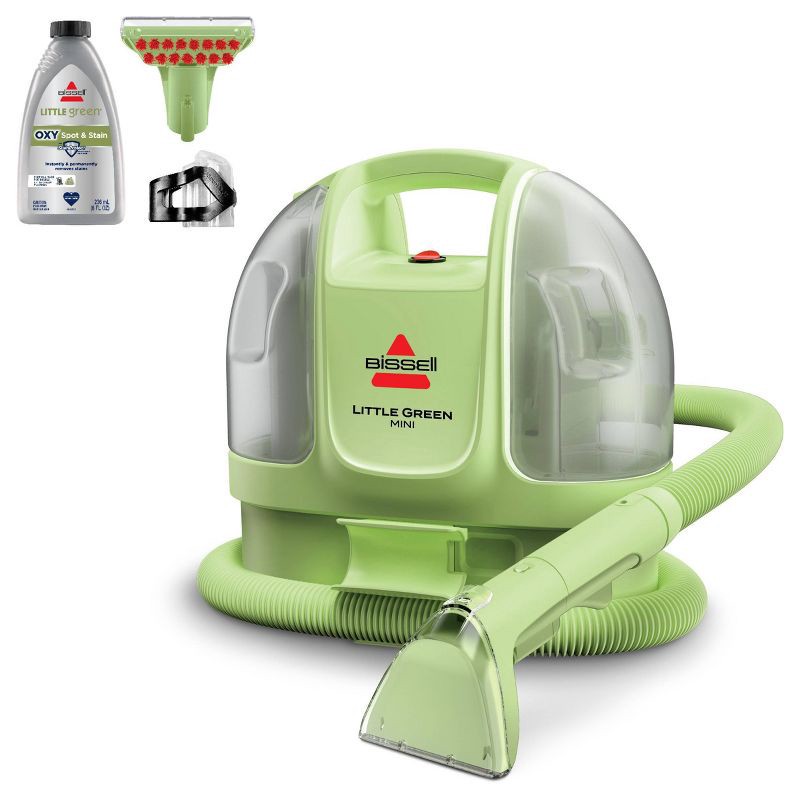 slide 1 of 9, BISSELL Little Green Mini Corded Portable Carpet Cleaner 4064T 12' 4" Cleaning Path Green, 1 ct