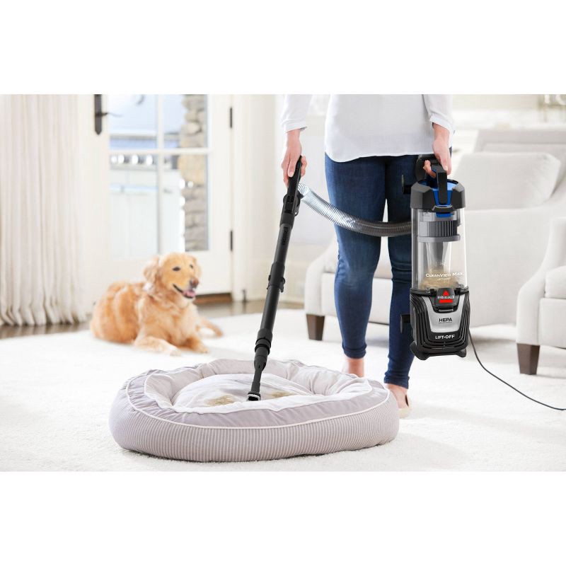 slide 4 of 6, BISSELL CleanView Max Lift Off Tangle-Free Brush Roll Vacuum Cleaner 3988 25' 11.7" Cleaning Path Cobalt, 1 ct