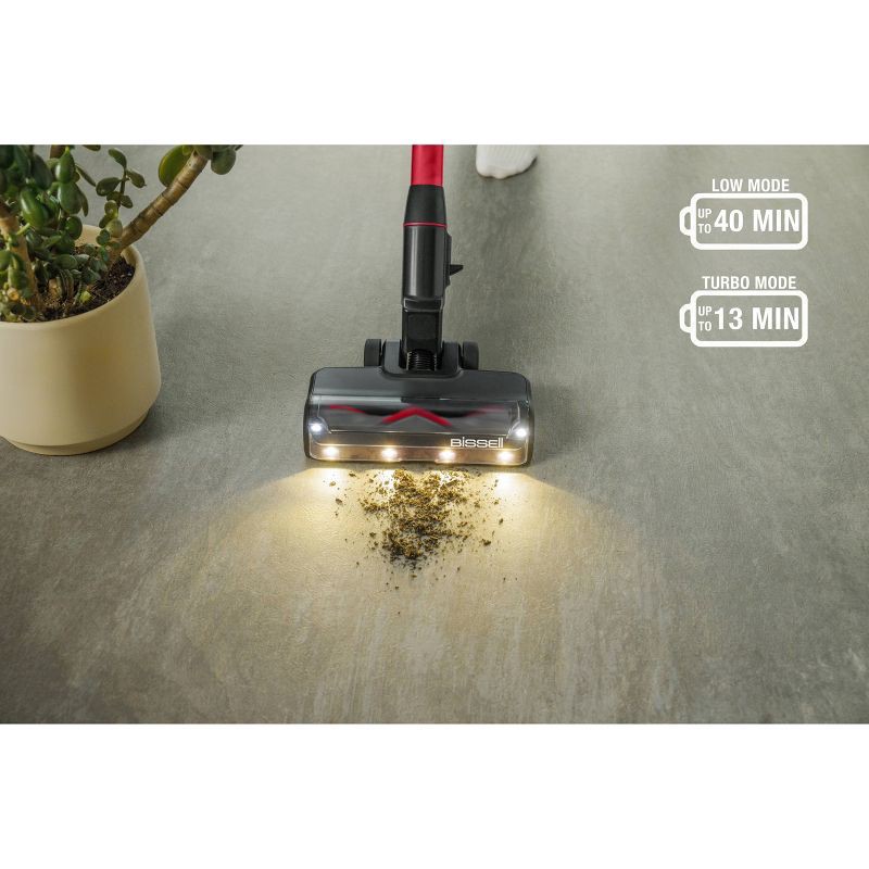 slide 5 of 7, BISSELL PowerClean FurGuard Rechargeable Cordless Pet Vacuum 4137 10.5" Cleaning Path Red, 1 ct