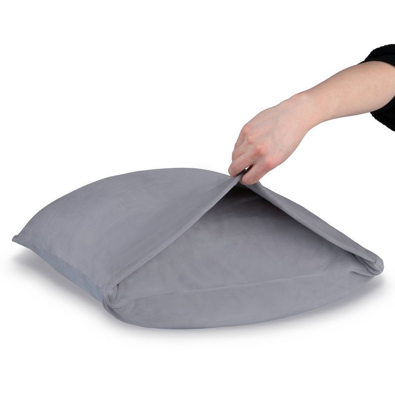 slide 5 of 8, SquishPillow by Original Squishmallows Standard Ultra Soft Pillowcase Cover Gray, 1 ct