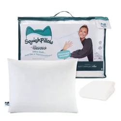 SquishPillow by Original Squishmallows Standard Firm Bed Pillow and Ultra Soft Pillowcase Cover