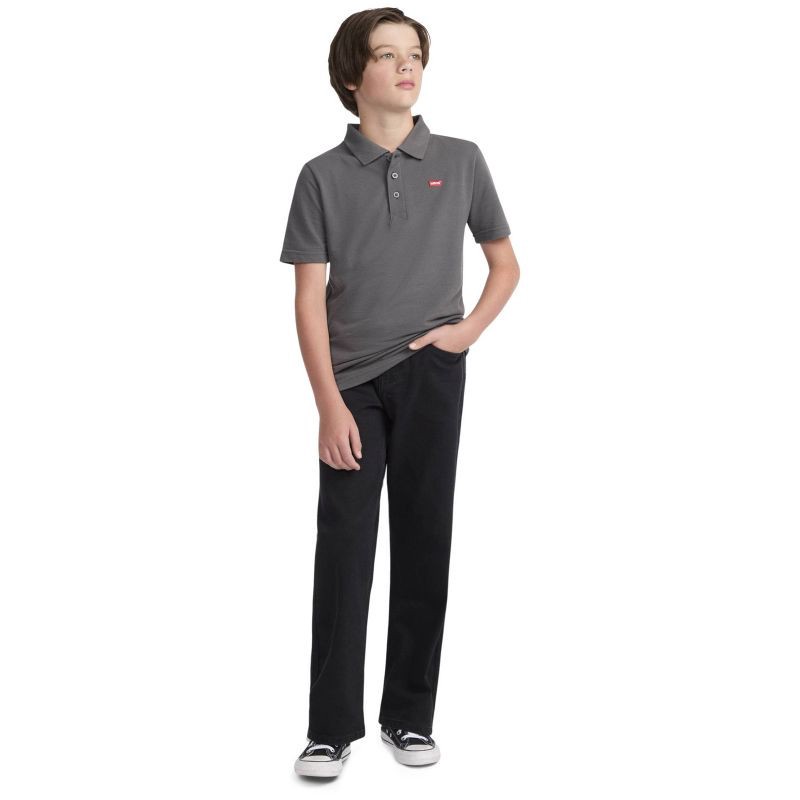 slide 1 of 4, Levi's® Boys' Loose Straight Fit Jeans - Black 14, 1 ct