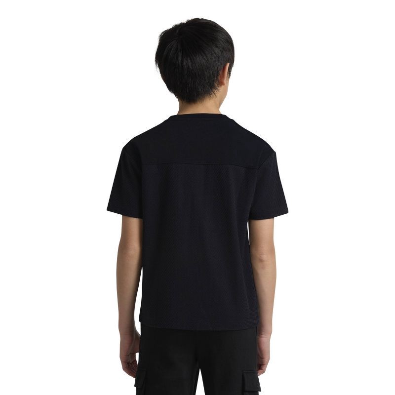slide 2 of 3, Converse® Boys' Short Sleeve Oversized Textured T-Shirt - Black L, 1 ct