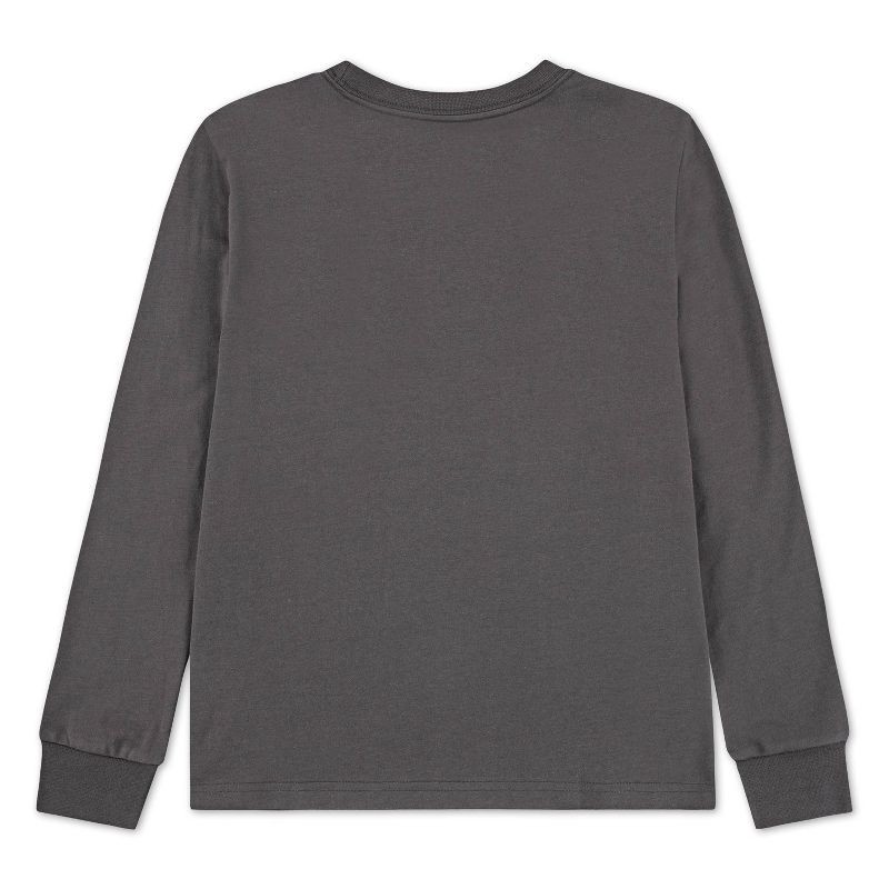 slide 5 of 5, Converse® Boys' Long Sleeve 'The Original All Star' Graphic T-Shirt - Charcoal Gray M, 1 ct