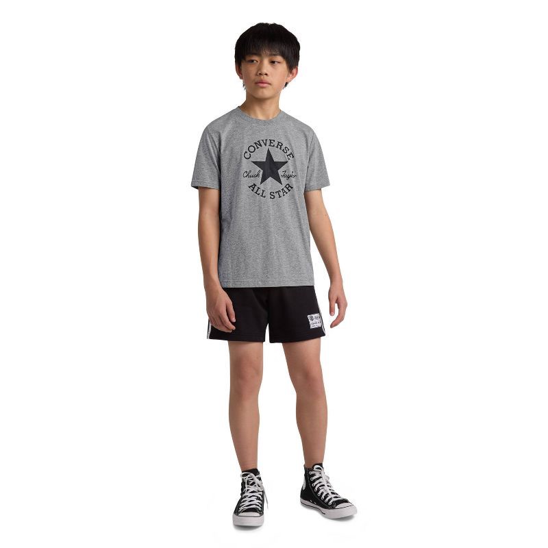 slide 2 of 3, Converse® Boys' Short Sleeve All Star Logo Graphic T-Shirt - Gray L, 1 ct