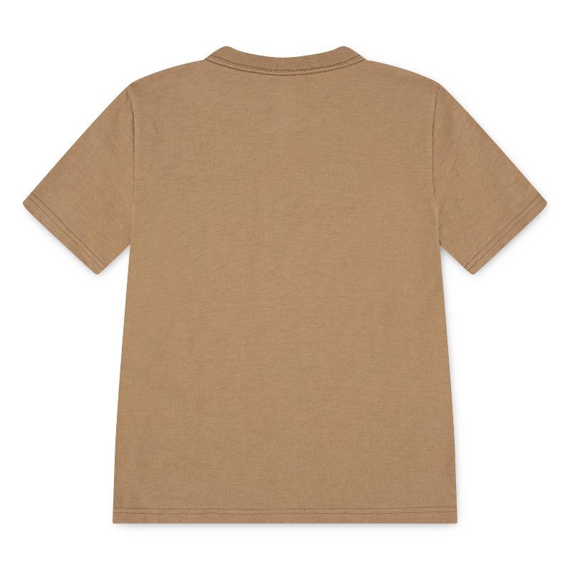 slide 5 of 5, Converse® Boys' Short Sleeve Pocket Logo T-Shirt - Tan S, 1 ct