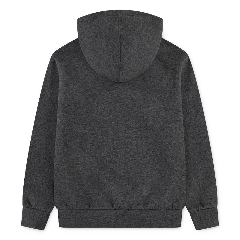 slide 5 of 5, Converse® Boys' Fleece All Star Logo Pull-Over Hooded Sweatshirt - Charcoal S, 1 ct