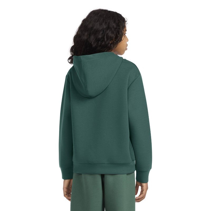 slide 2 of 5, Converse® Boys' Fleece All Star Logo Pull-Over Hooded Sweatshirt - Green XS, 1 ct