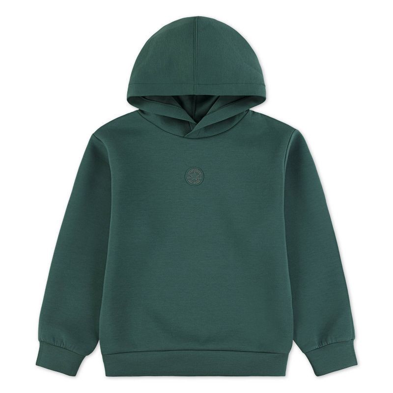 slide 4 of 5, Converse® Boys' Fleece All Star Logo Pull-Over Hooded Sweatshirt - Green XS, 1 ct