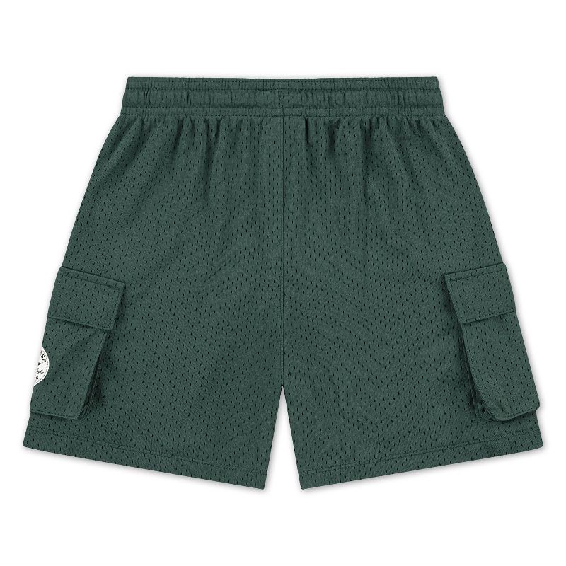 slide 5 of 5, Converse® Boys' Pull-On All Star Logo Mesh Cargo Shorts - Green L, 1 ct