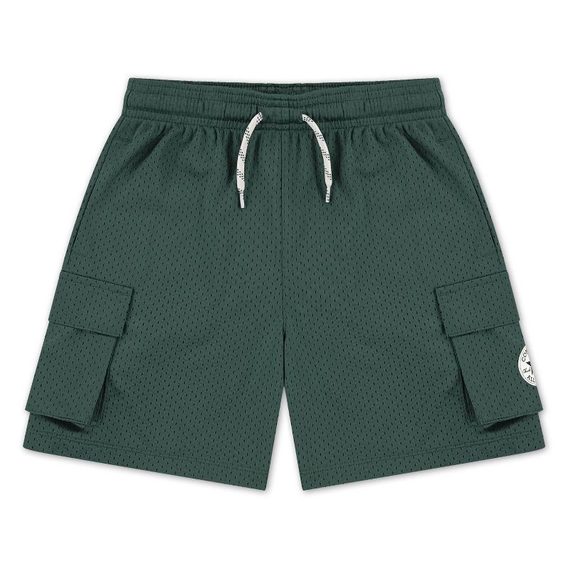 slide 4 of 5, Converse® Boys' Pull-On All Star Logo Mesh Cargo Shorts - Green XL, 1 ct