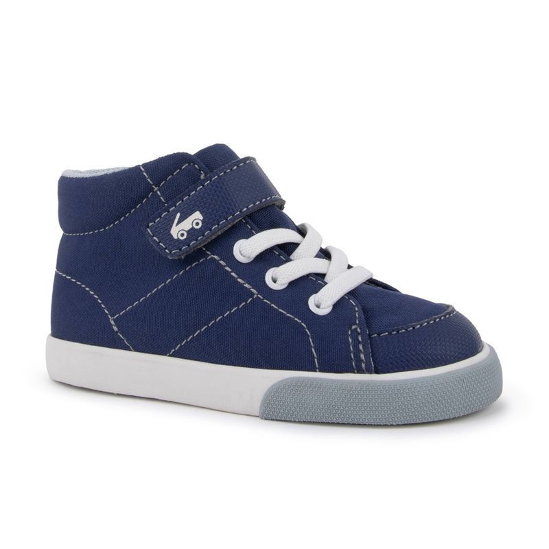 slide 1 of 6, See Kai Run Basics Toddler Belmont Sneakers - Navy Blue 7T, 1 ct