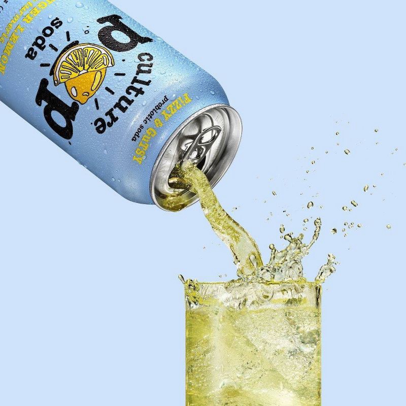 slide 2 of 4, Culture Pop Ginger Lemon Soda - 12 fl oz Can, 12 fl oz