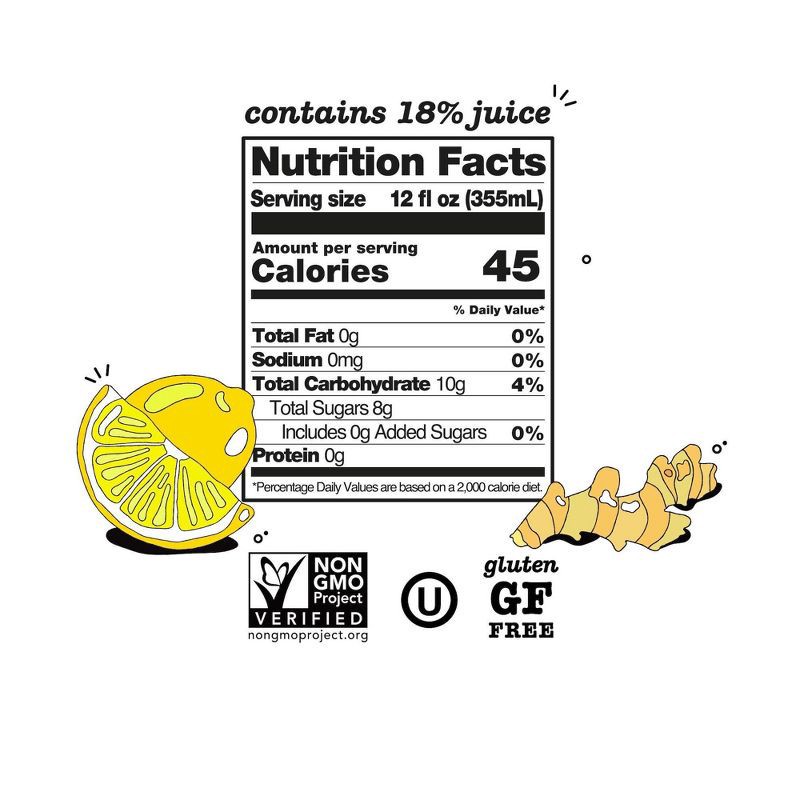 slide 4 of 4, Culture Pop Ginger Lemon Soda - 12 fl oz Can, 12 fl oz
