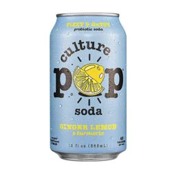 Culture Pop Ginger Lemon Soda - 12 fl oz Can
