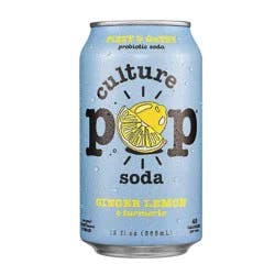 Culture Pop Ginger Lemon Soda - 12 fl oz Can