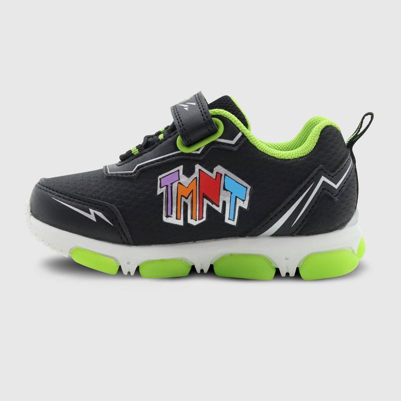 slide 2 of 7, Teenage Mutant Ninja Turtles Toddler Disney TMNT Athletic Sneakers - Black 11T, 1 ct