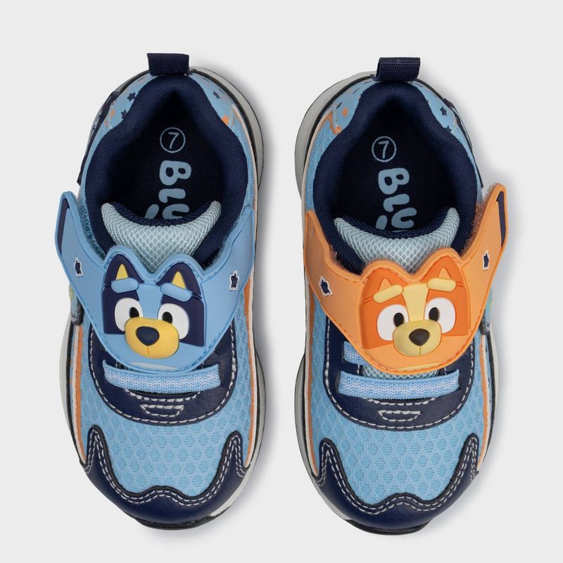 slide 3 of 5, Toddler Bluey Athletic Sneakers - Blue 9T, 1 ct