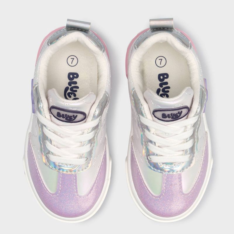slide 3 of 5, Toddler Bluey Sneakers - Purple 8T, 1 ct