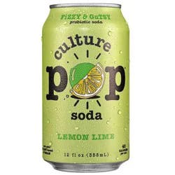 Culture Pop Lemon Lime Soda - 12 fl oz Can