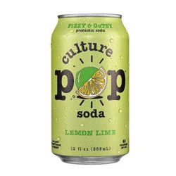 Culture Pop Lemon Lime Soda - 12 fl oz Can