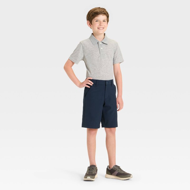 slide 3 of 3, Boys' Uniform Quick Dry Shorts - Cat & Jack™ Blue 12, 1 ct