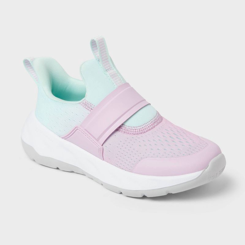 slide 1 of 4, Kids' Dillon Slip-On Performance Sneakers - All In Motion™ Purple 13, 1 ct