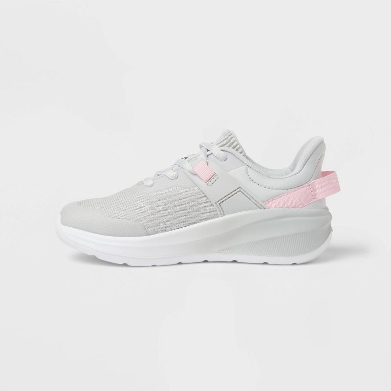 slide 2 of 4, Kids' Ira Lace-Up Machine Washable Performance Sneakers - All In Motion™ Gray 4, 1 ct