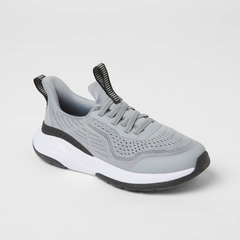 slide 1 of 4, Kids' Sutton Performance Sneakers - All In Motion™ Gray 2, 1 ct