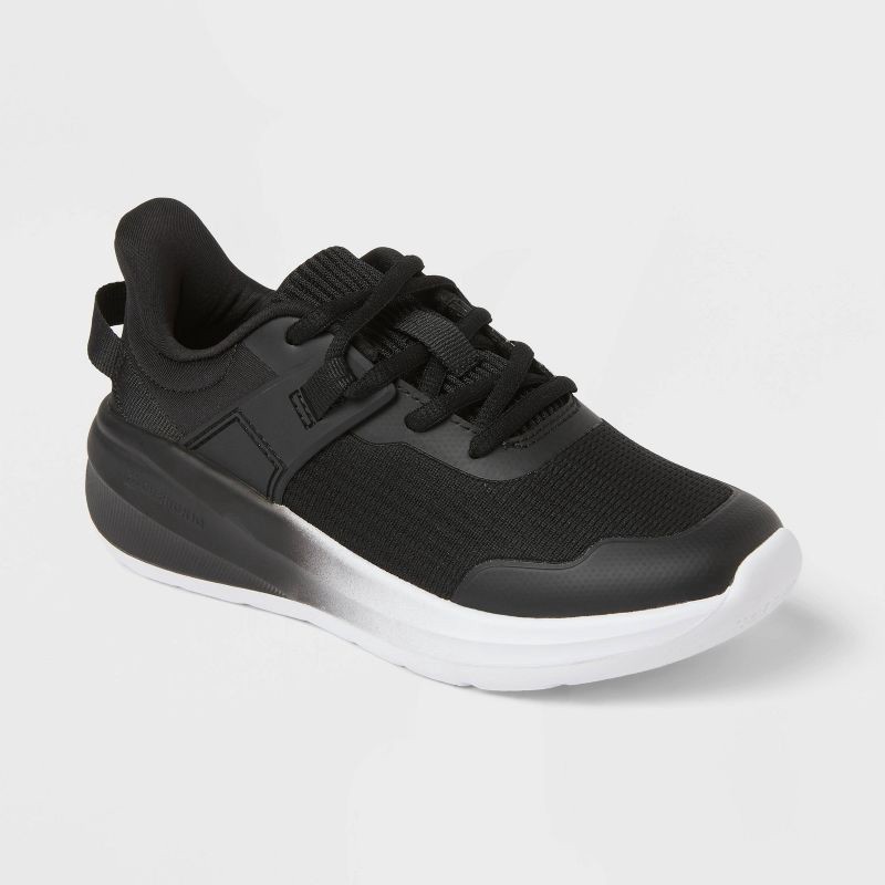slide 1 of 4, Kids' Ira Lace-Up Performance Sneakers - All In Motion™ Black 6, 1 ct